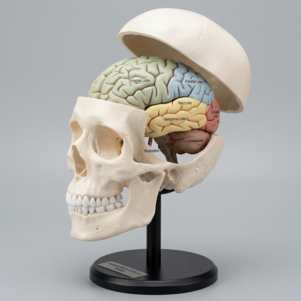 AJKANT HUMAN BRAIN WITH SKULL