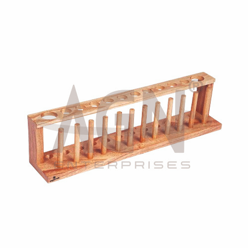 AJKANT Test Tube Stand Wooden (Model: AJK-CHLA-14130)