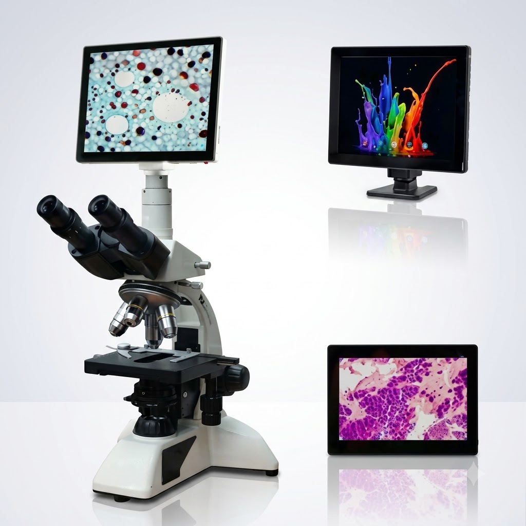 AJKANT BRIGHT FIELD TRINOCULAR MICROSCOPE (Model: AJK-DIMI-11894)