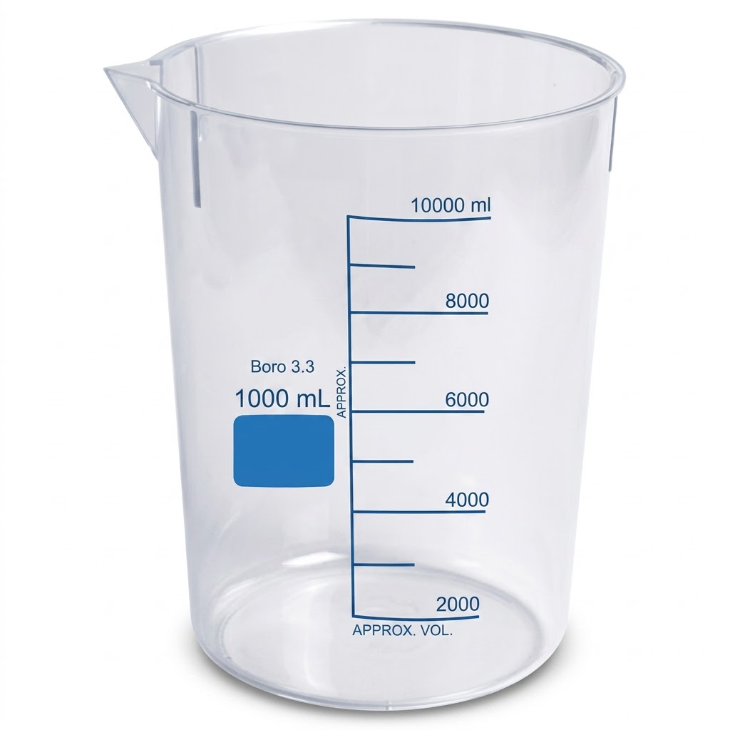 AJKANT Beakers Stackable Printed Graduations (Model: AJK-LAGL-9437)