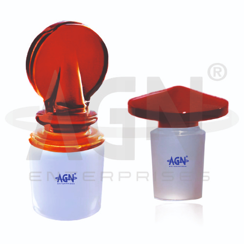 AJKANT Stoppers Interchangeable Amber with Ground Joint (Model: AJK-LAGL-9316)