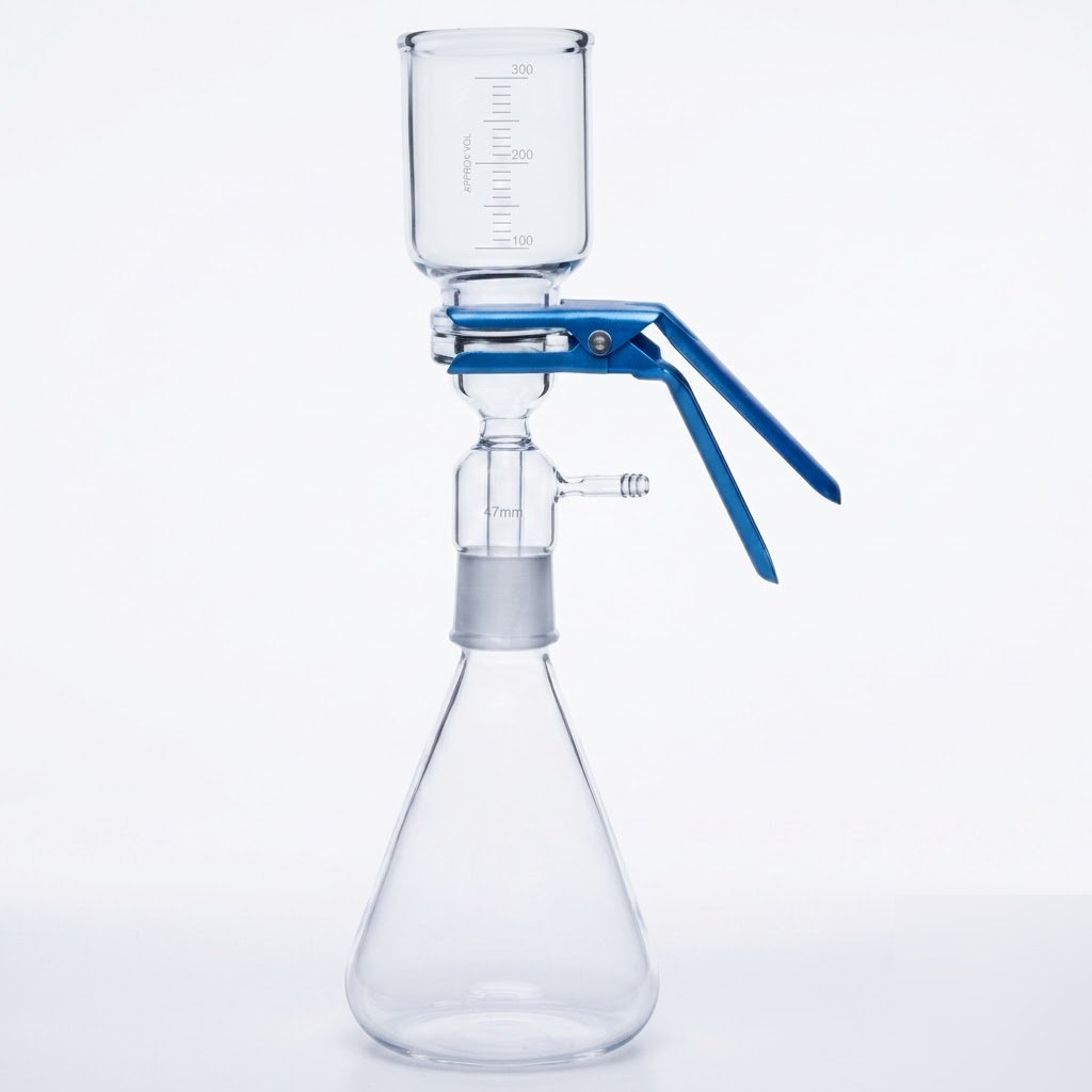 [AJK-FUNN-9085] AJKANT All Glass Filter Holders Plain Neck Filtration Assembly with GL 45 Adapter (Model: AJK-FUNN-9085)