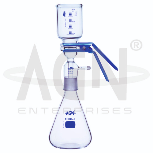 [AJK-FUNN-9083] AJKANT All Glass Filter Holders Socket Type Filtration Assembly (Model: AJK-FUNN-9083)
