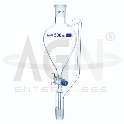 [AJK-FUNN-9079] AJKANT Pressure Equalising Funnels Pear Shape with Glass Stopcock And Drip Stem (Model: AJK-FUNN-9079)