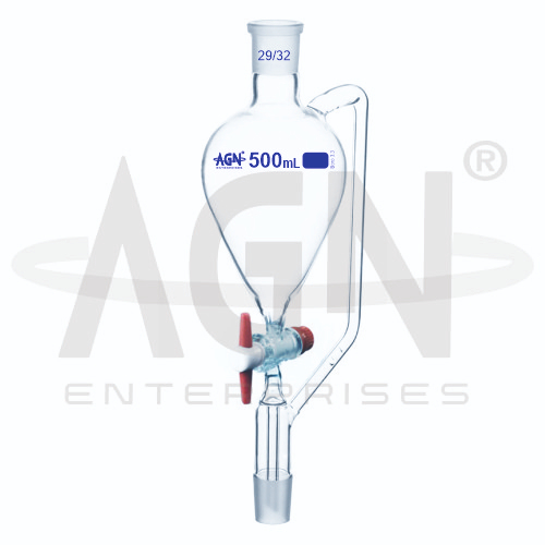 [AJK-FUNN-9073] AJKANT Dropping Funnels Pear Shape with PTFE Stopcock And Drip Stem (Model: AJK-FUNN-9073)