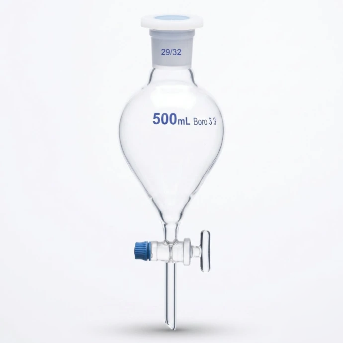 [AJK-FUNN-9058] AJKANT Separating Funnels Globe Shape with Glass Stopcock And Socket (Model: AJK-FUNN-9058)