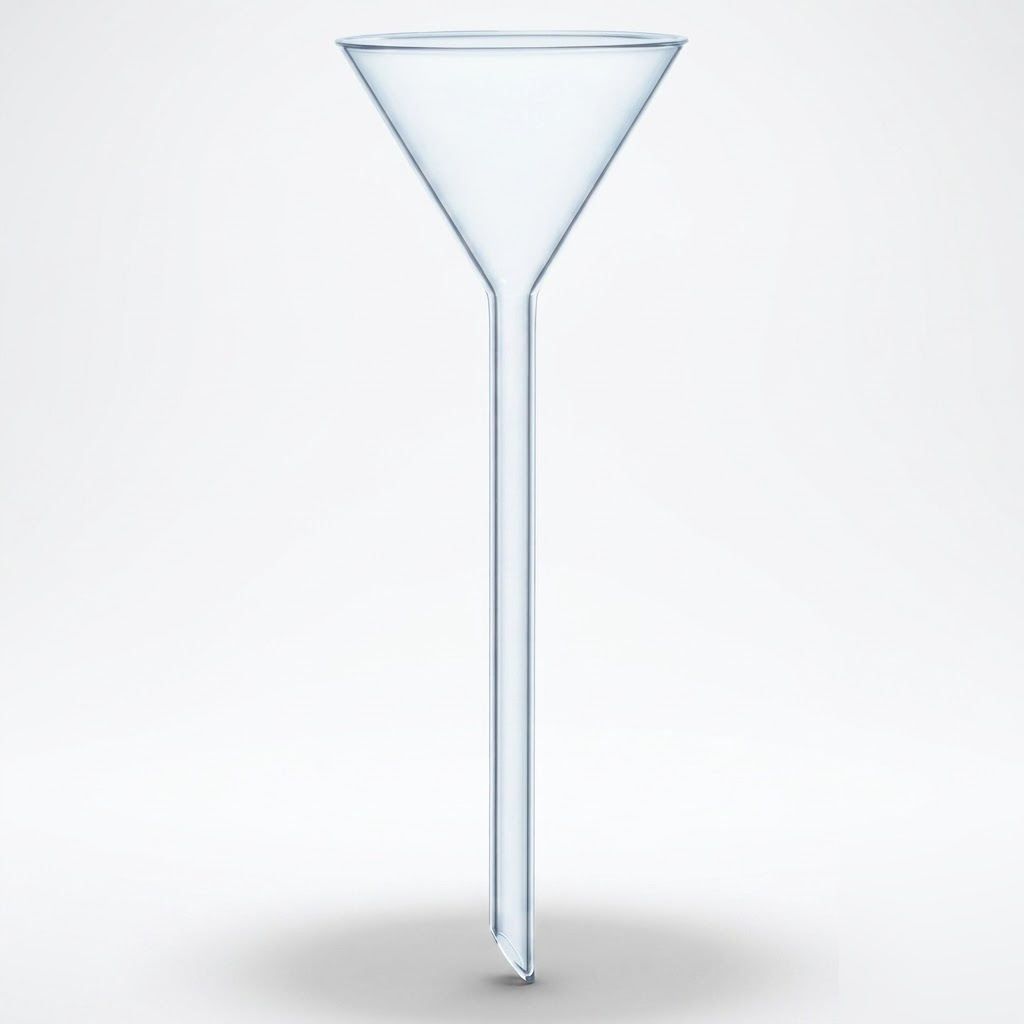 [AJK-FUNN-9040] AJKANT Filter Funnels Glass Long Stem (Model: AJK-FUNN-9040)