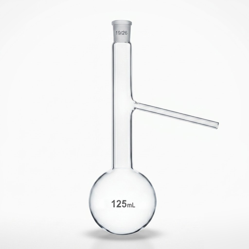[AJK-FLAS-8969] AJKANT Flasks Distillation with Socket And Side Tube (Model: AJK-FLAS-8969)