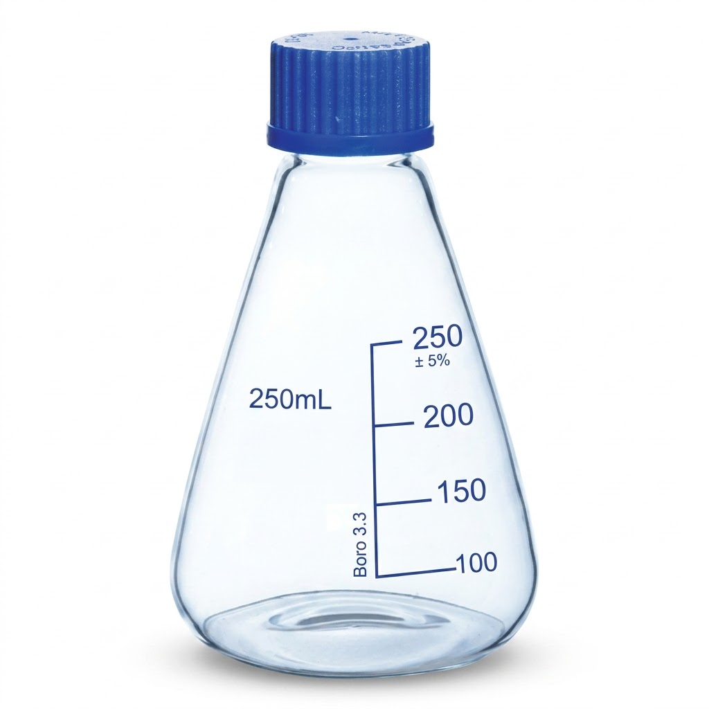 [AJK-FLAS-8960] AJKANT Flasks Conical with Screw Cap And Liner (Model: AJK-FLAS-8960)