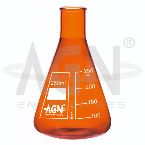 [AJK-FLAS-8958] AJKANT Flasks Erlenmeyer Amber Narrow Mouth (Model: AJK-FLAS-8958)