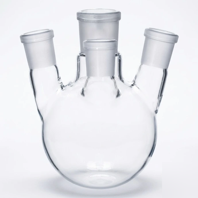 [AJK-FLAS-8931] AJKANT Boiling Flasks Round Bottom Three Necks Angular (Model: AJK-FLAS-8931)