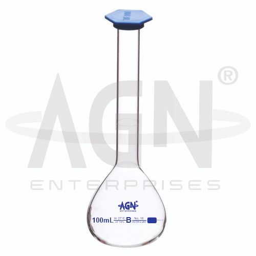[AJK-LAGL-8880] AJKANT Volumetric Flasks Snap Cap ASTM Class B (Model: AJK-LAGL-8880)