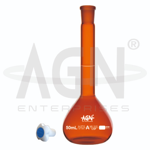 [AJK-LAGL-8813] AJKANT Volumetric Flasks Amber USP Class A (Model: AJK-LAGL-8813)