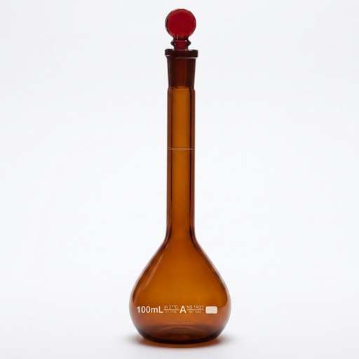 [AJK-LAGL-8801] AJKANT Volumetric Flasks Amber Class A with Batch Certificate (Model: AJK-LAGL-8801)
