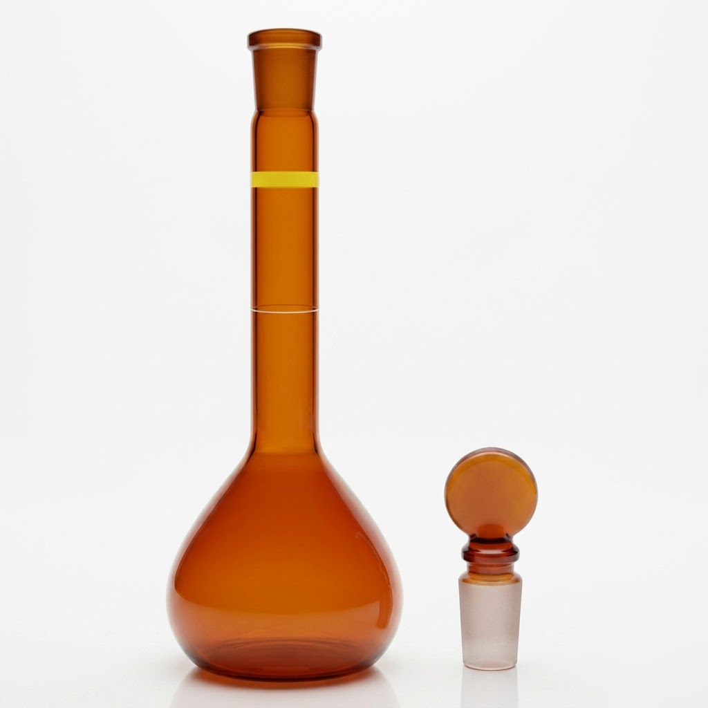 [AJK-LAGL-8799] AJKANT Volumetric Flasks Amber Colour Coded Class A (Model: AJK-LAGL-8799)