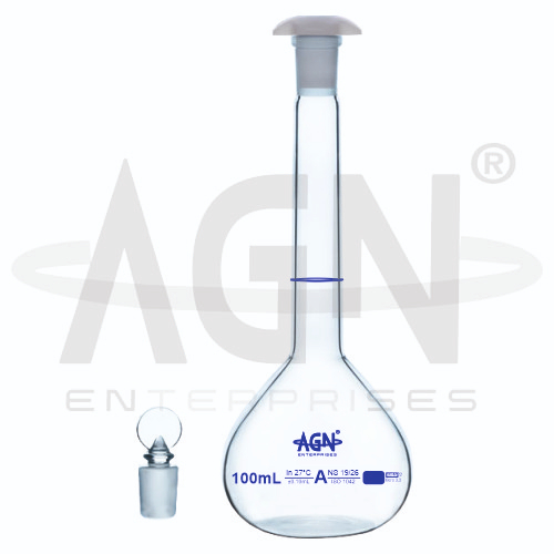[AJK-LAGL-8795] AJKANT Volumetric Flasks Wide Mouth Clear Class A with Batch Certificate (Model: AJK-LAGL-8795)