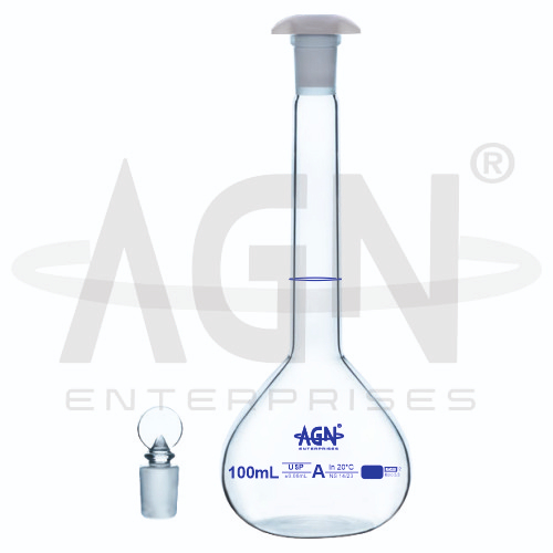 [AJK-LAGL-8789] AJKANT Volumetric Flasks Clear USP Class A with Batch Certificate (Model: AJK-LAGL-8789)