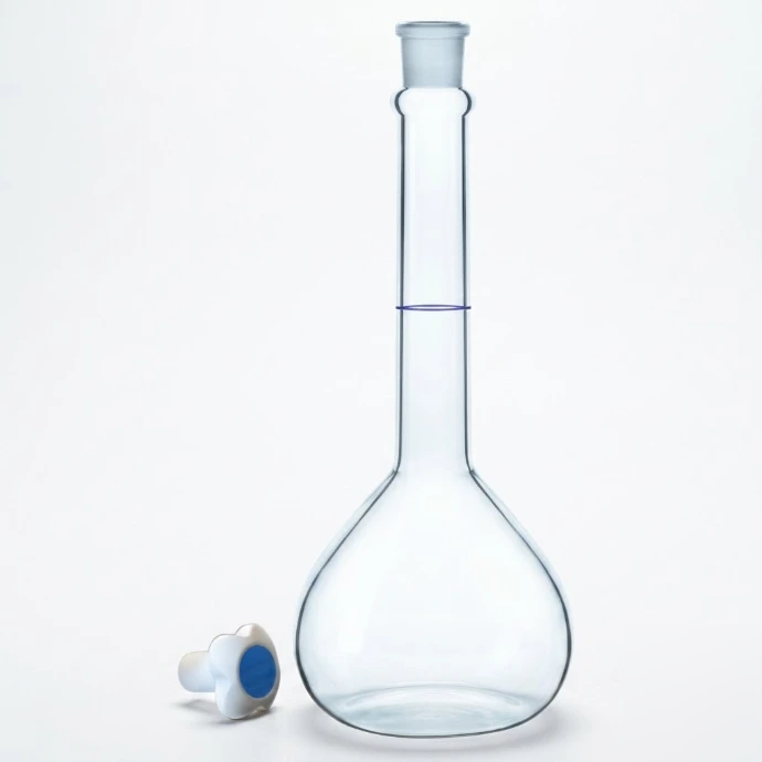 [AJK-LAGL-8780] AJKANT Volumetric Flasks Clear with Penny Head Stopper ASTM Class A (Model: AJK-LAGL-8780)