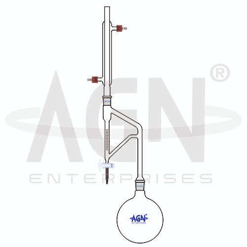 AJKANT Essential Oil Determination Apparatus Clevenger Apparatus for Oil Lighter than Water (Model: AJK-DIST-8708)