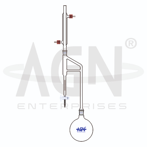 [AJK-DIST-8706] AJKANT Essential Oil Determination Apparatus Clevenger Apparatus for Oil Heavier than Water (Model: AJK-DIST-8706)
