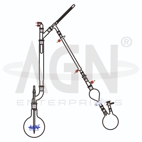 [AJK-DIST-8644] AJKANT Fractionation Assembly with Double Neck Round Bottom Flask (Model: AJK-DIST-8644)