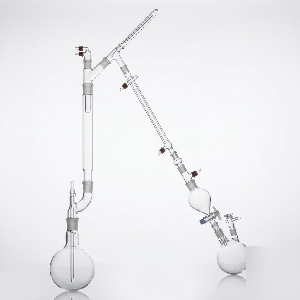[AJK-DIST-8644] AJKANT Fractionation Assembly with Double Neck Round Bottom Flask (Model: AJK-DIST-8644)