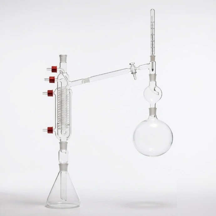 [AJK-DIST-8638] AJKANT Solvent Recovery Assembly with Conical Flask (Model: AJK-DIST-8638)