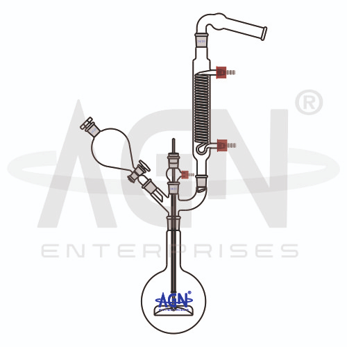 [AJK-DIST-8596] AJKANT Reflux Assembly with Stirrer (Model: AJK-DIST-8596)
