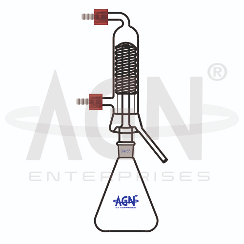 [AJK-DIST-8588] AJKANT Distilling Apparatus with Friedrich Condenser And Interchangeable Joints (Model: AJK-DIST-8588)