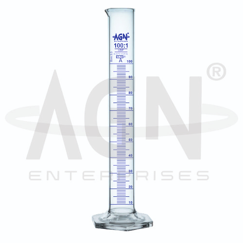AJKANT Measuring Cylinders Hexagonal Base USP Class A with Batch Certificate (Model: AJK-CYLI-8427)