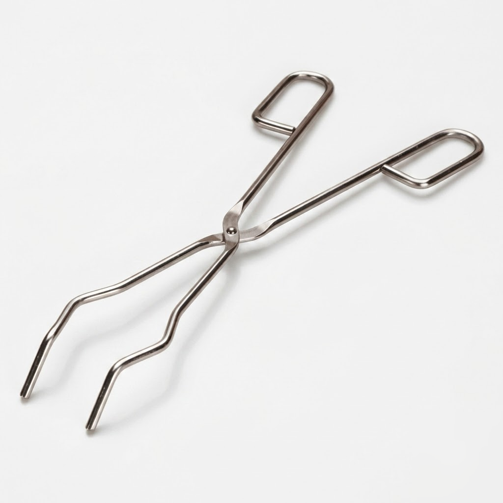 [AJK-CRUC-8413] AJKANT Tongs for Crucibles with Bow MS (Model: AJK-CRUC-8413)