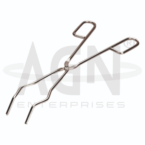 [AJK-CRUC-8411] AJKANT Tongs for Crucibles with Bow SS (Model: AJK-CRUC-8411)