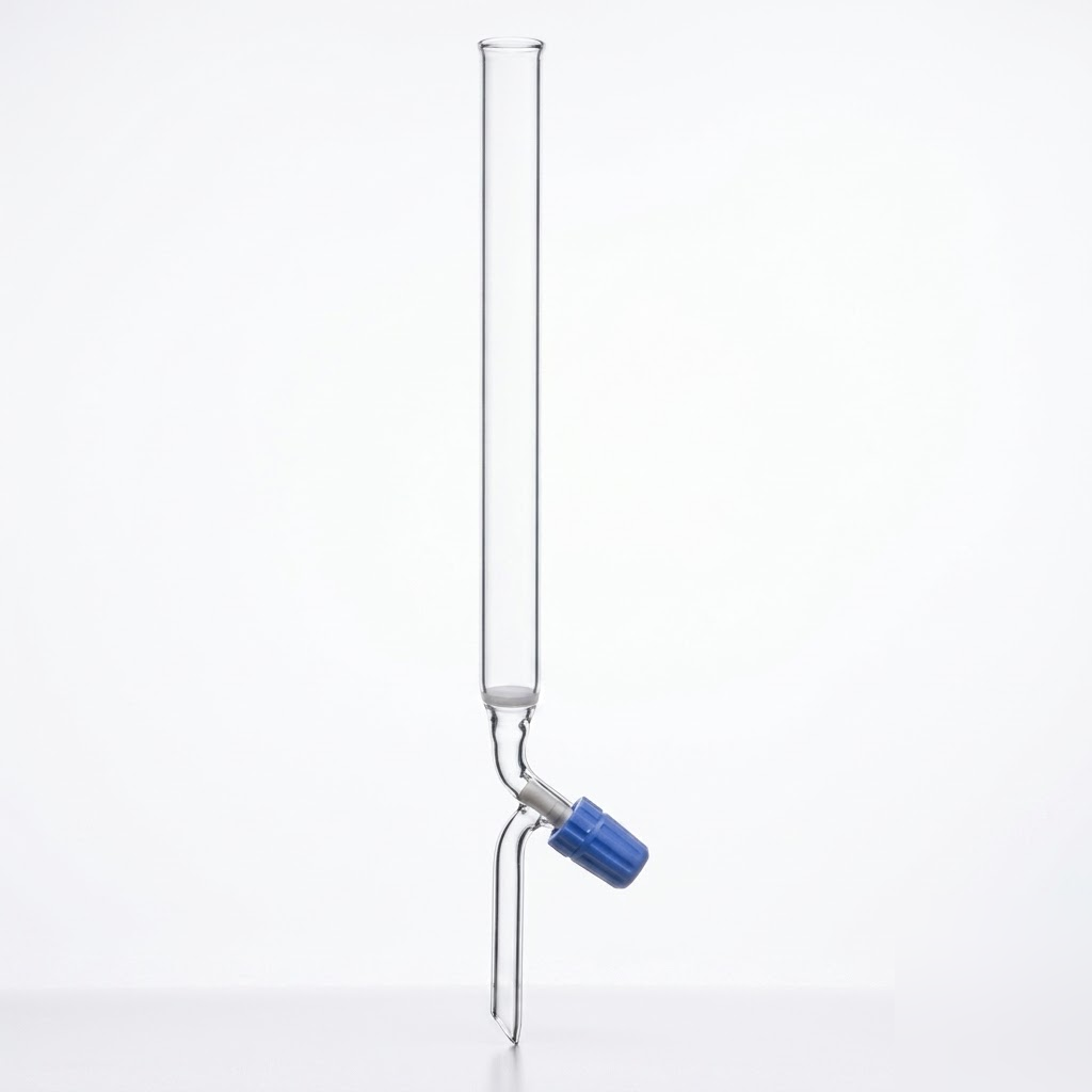 [AJK-COLU-8190] AJKANT Chromatography Columns with Sintered Disc And PTFE Needle Valve (Model: AJK-COLU-8190)