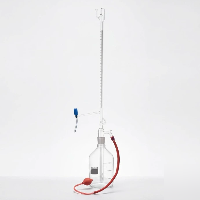 [AJK-BURE-8048] AJKANT Burettes Automatic with PTFE Needle Valve Stopcock Schellbach Stripe Class A (Model: AJK-BURE-8048)