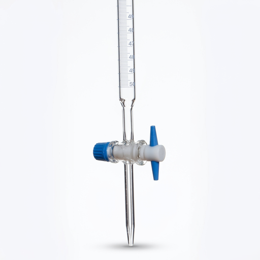 [AJK-BURE-8017] AJKANT Burettes Straight Bore with PTFE Key Class A with Batch Certificate ASTM (Model: AJK-BURE-8017)
