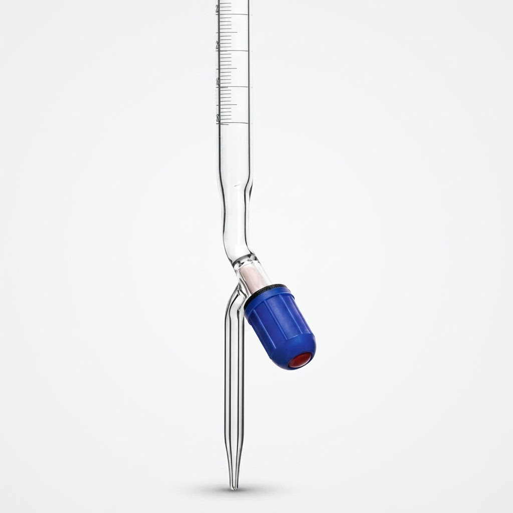 [AJK-BURE-8002] AJKANT Burette Rotaflow Key with PTFE Needle Valve Class B (Model: AJK-BURE-8002)
