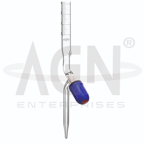 [AJK-BURE-7995] AJKANT Burettes with PTFE Needle Valve Stopcock Schellbach Stripe Class A with Batch Certificate (Model: AJK-BURE-7995)