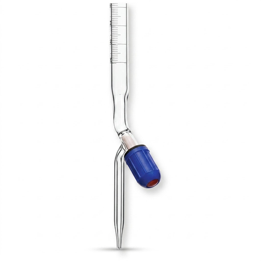 [AJK-BURE-7995] AJKANT Burettes with PTFE Needle Valve Stopcock Schellbach Stripe Class A with Batch Certificate (Model: AJK-BURE-7995)