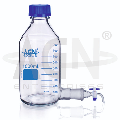 [AJK-BOTT-7944] AJKANT Bottles Aspirator with GL 45 Cap with Socket And Interchangeable Stopcock (Model: AJK-BOTT-7944)