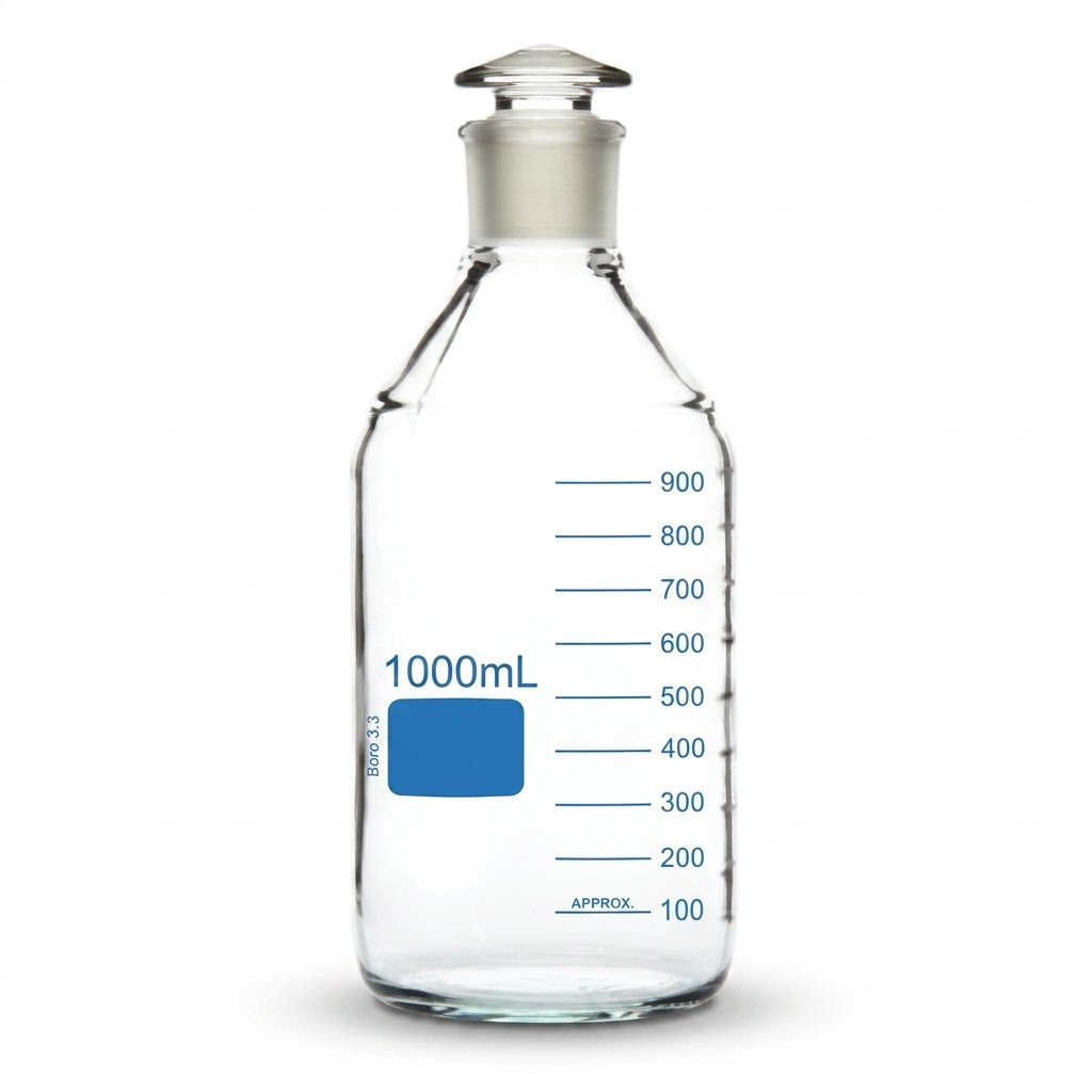 AJKANT Bottles Reagent Narrow Mouth Clear Glass (Model: AJK-BOTT-7925)