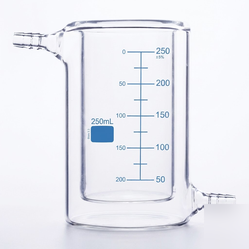 [AJK-BEAK-7909] AJKANT Beakers Jacketted Double Walled with Graduation (Model: AJK-BEAK-7909)