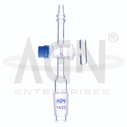 AJKANT Adapters Straight Cone with Glass Key Stopcock (Model: AJK-ADAP-7794)