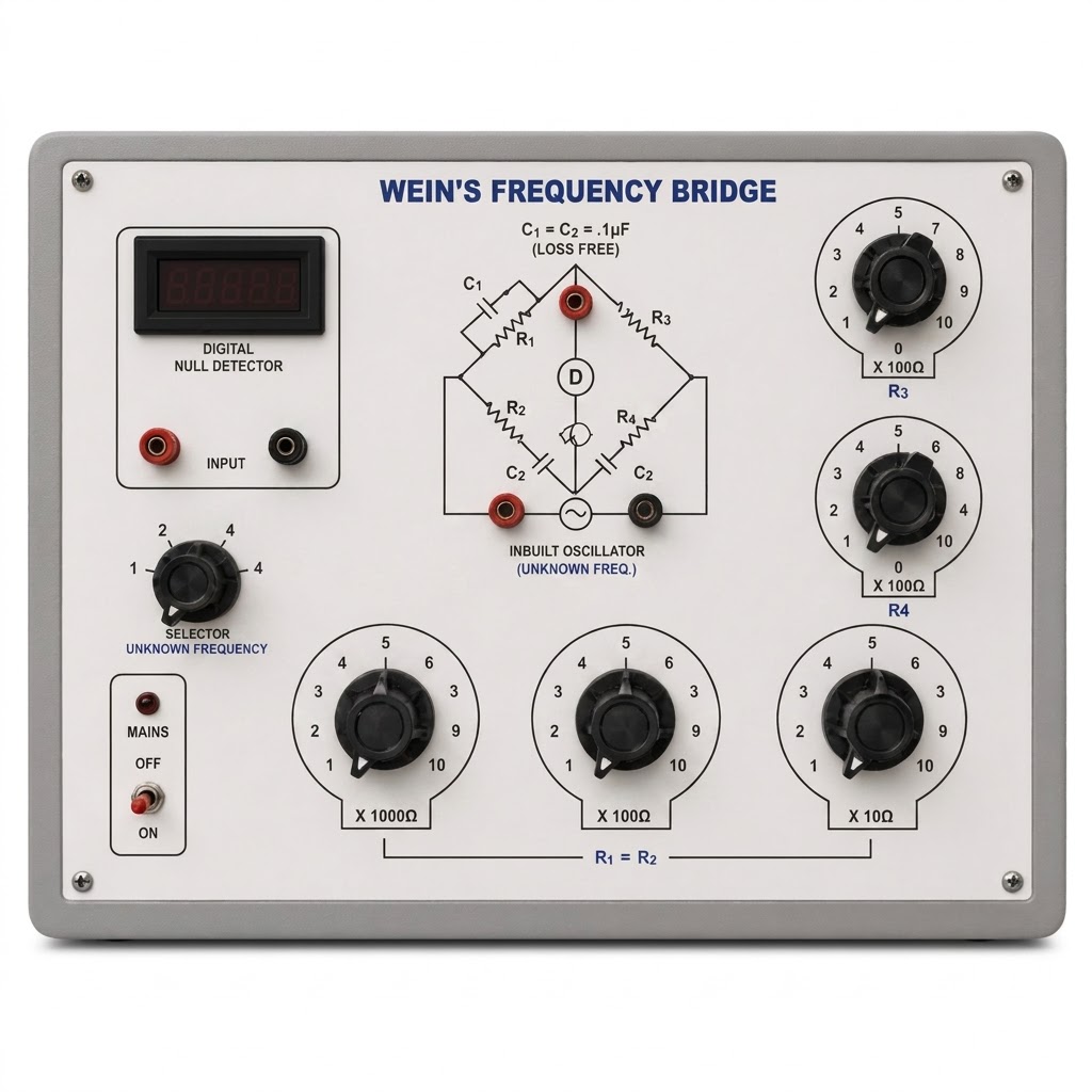 [AJK-ELAC-7574] AJKANT Weins Bridge Frequency Measurement (Model: AJK-ELAC-7574)