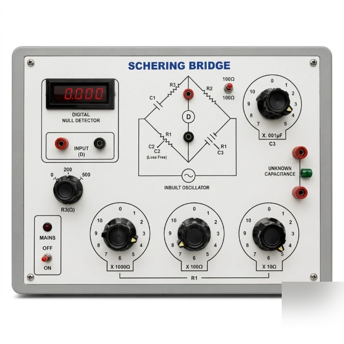 [AJK-ELAC-7563] AJKANT Schering Bridge (Model: AJK-ELAC-7563)