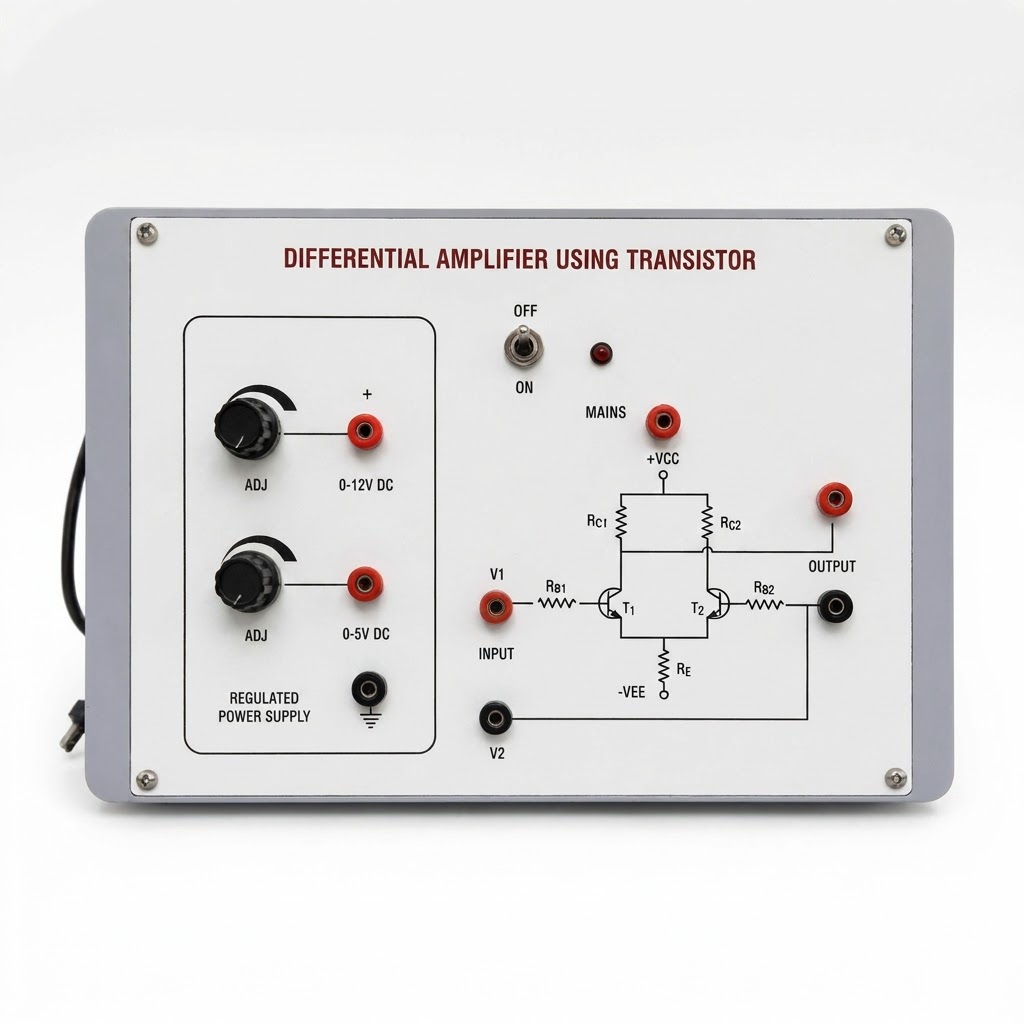[AJK-PHIN-7512] AJKANT Differential Amplifier Using Transistors (Model: AJK-PHIN-7512)