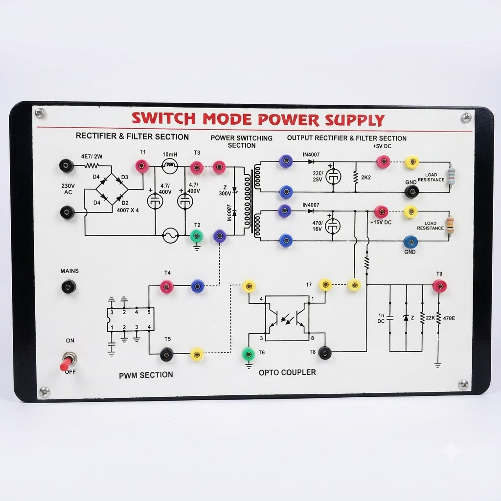 [AJK-DYDE-7346] AJKANT Switch Mode Power Supply SMPS Trainer (Model: AJK-DYDE-7346)
