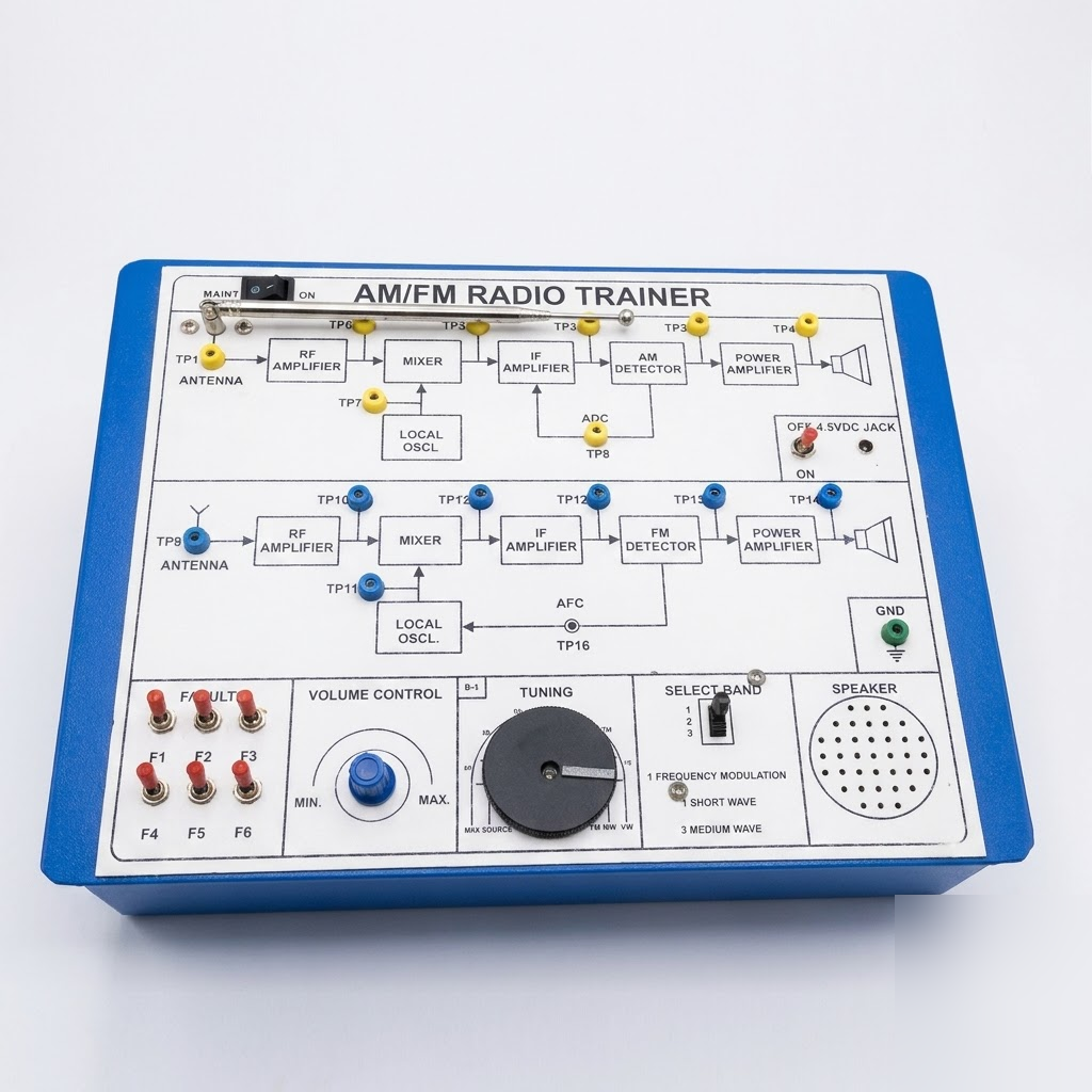 [AJK-DYDE-7342] AJKANT Superhetrodyne Radio Receiver Trainer AM And FM (Model: AJK-DYDE-7342)