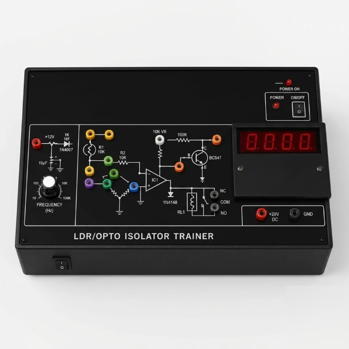 [AJK-INLA-7317] AJKANT LDR And Opto Isolator Trainer (Model: AJK-INLA-7317)