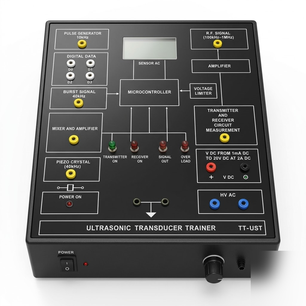 [AJK-INLA-7309] AJKANT Ultrasonic Distance Measurement Trainer (Model: AJK-INLA-7309)