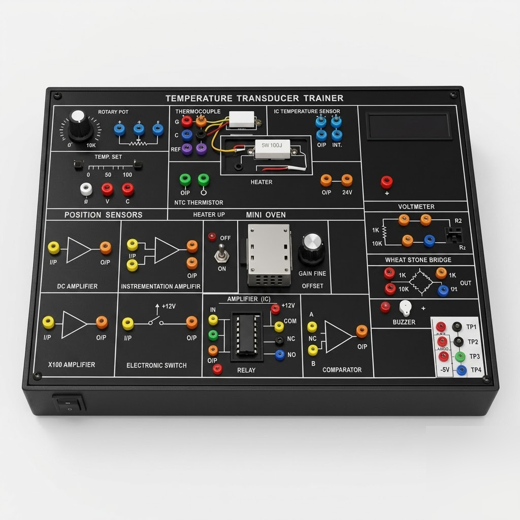 [AJK-INLA-7295] AJKANT Temperature Transducer Trainer (Model: AJK-INLA-7295)